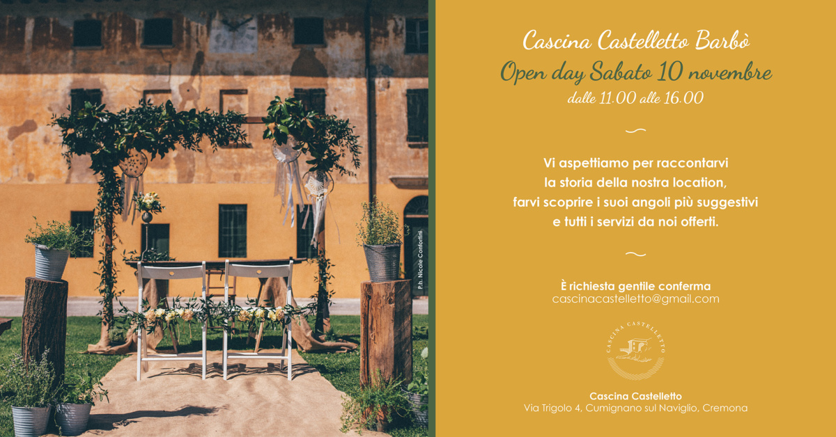 Open Day – 11 Novembre 18